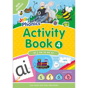 Jolly Phonics Activity Book 4 快乐自然拼读活动手册4 手写体英式英语 【中商原版】