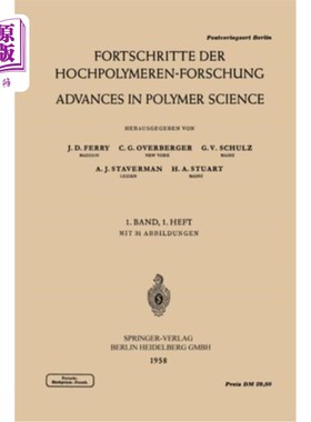 海外直订Fortschritte Der Hochpolymeren-Forschung / Advances in Polymer Science 高级聚合物研究和生物技术的进步