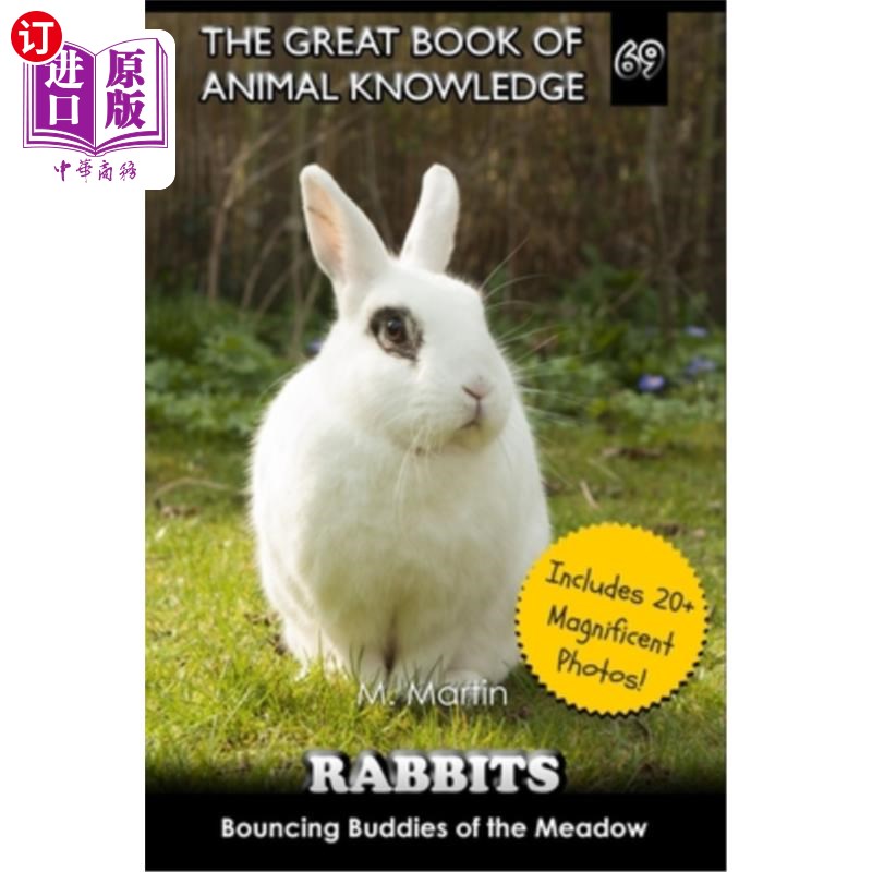 海外直订Rabbits: Bouncing Buddies of the Meadow 兔子：草地上蹦蹦跳跳的伙伴