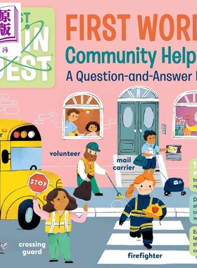 预售 大脑探索 社区助手 My First Brain Quest First Words Community Helpers 英文原版 儿童纸板书绘本 亲子图画书【中商原版】