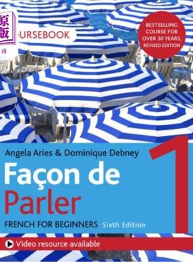 海外直订Fa?on de Parler 1 French for Beginners 6ed Course Book 足总吗?关于德·帕勒初学者法语6版教材