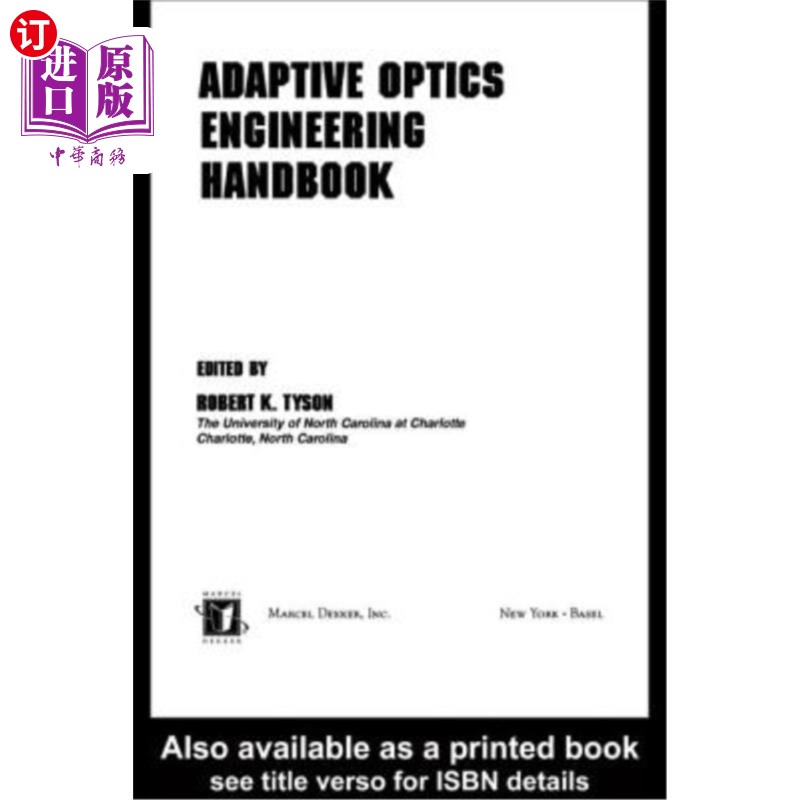 海外直订Adaptive Optics Engineering Handbook 自适应光学工程手册