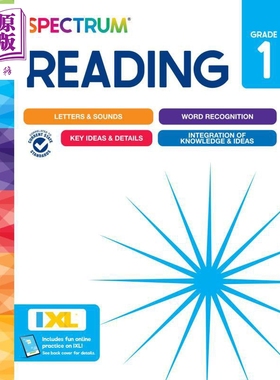 美国新课标教辅 光谱练习册 阅读系列 1年级 Spectrum Reading Workbook Grade 1 Carson Dellosa 英文原版进口【中商原版】