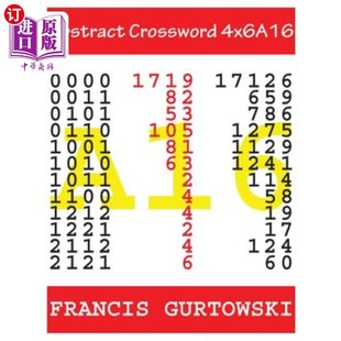 海外直订Abstract 摘要填字游戏4x6A16 Crossword 4x6A16