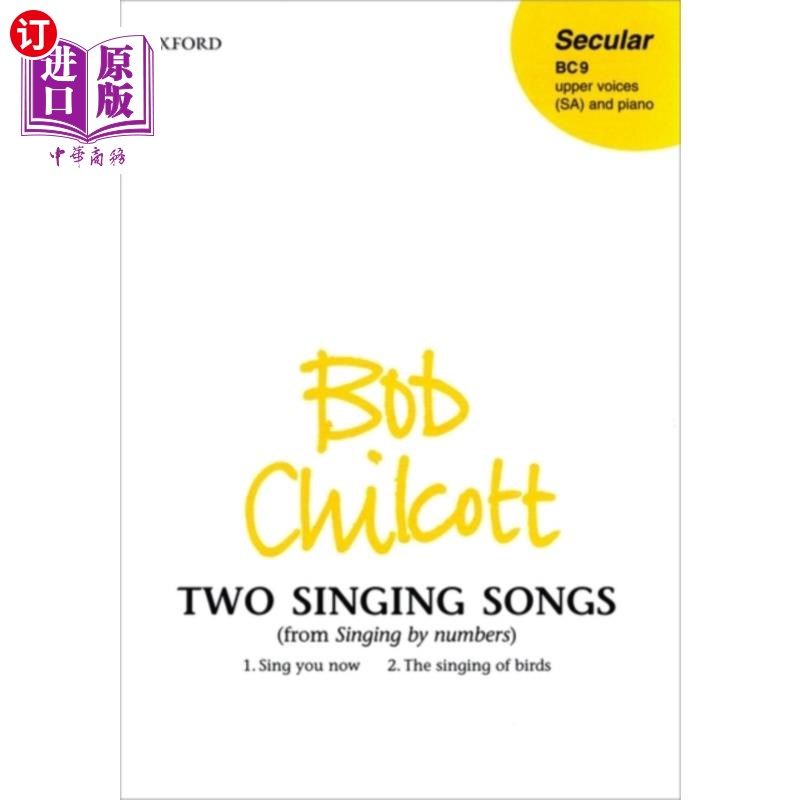 海外直订Two Singing Songs (from Singing by Numbers) 两首歌唱歌曲(选自《数字歌唱》)