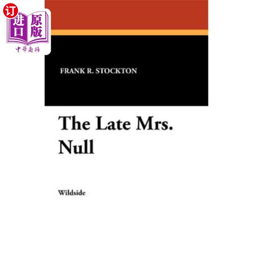 海外直订The Late Mrs. Null 已故的诺尔夫人