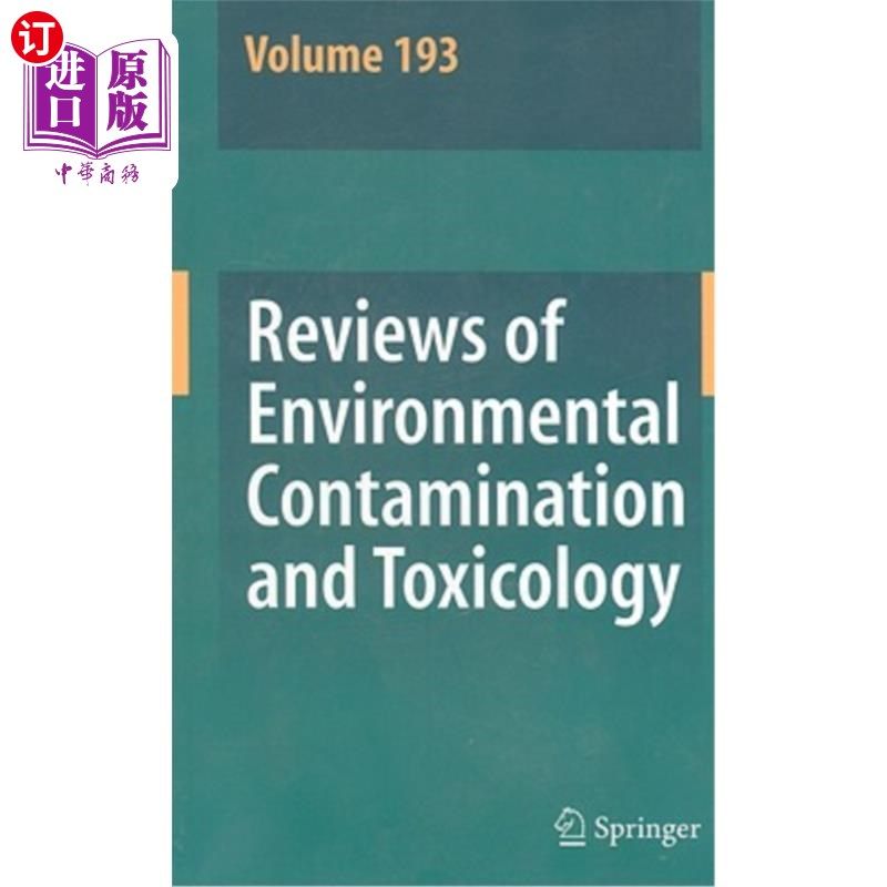 海外直订医药图书Reviews of Environmental Contamination and Toxicology 193 环境污染与毒理学综述193