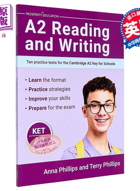2025新版 阅读和写作提升 剑桥KET考试A2等级10套模拟测试练习含答案 A2 Reading and Writing Cambridge A2 Key 【中商原版?