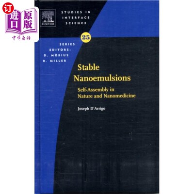 海外直订Stable Gas-in-Liquid Emulsions 液体乳状液中的稳定气体