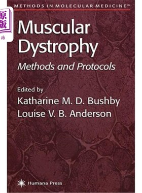 海外直订医药图书Muscular Dystrophy: Methods and Protocols 肌营养不良症：方法和方案