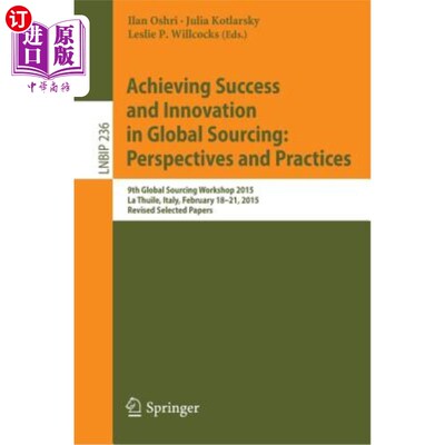 海外直订Achieving Success and Innovation in Global Sourcing: Perspectives and Practices: 在全球采购中取得成功和创新