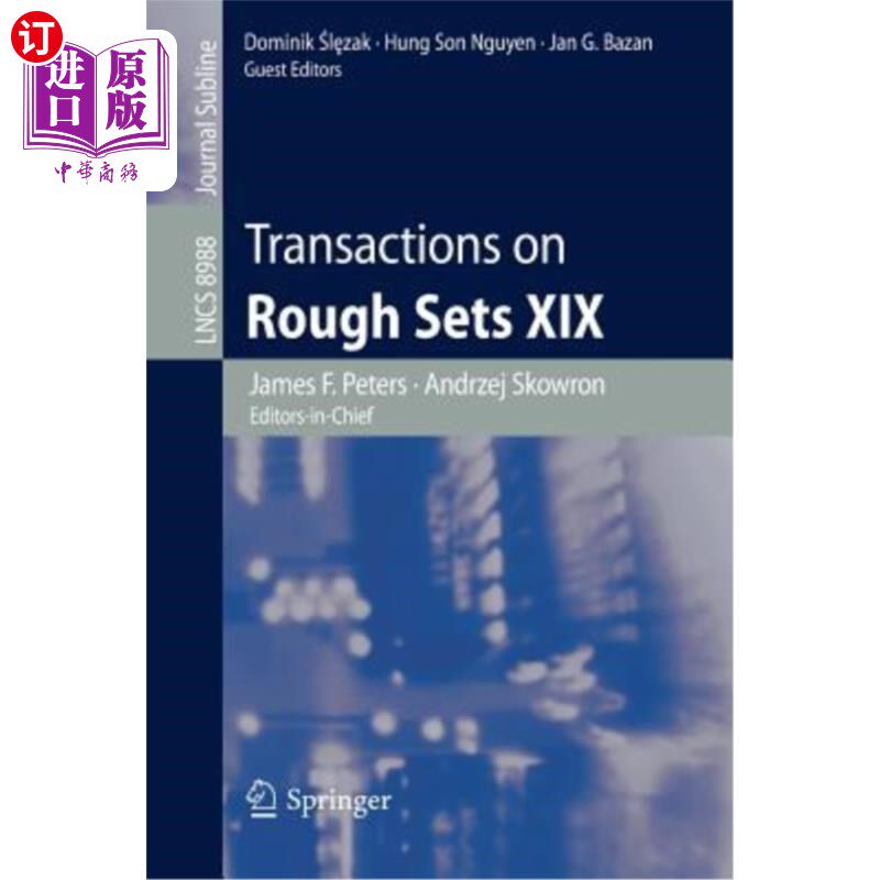 海外直订Transactions on Rough Sets XIX 粗糙集上的事务XIX