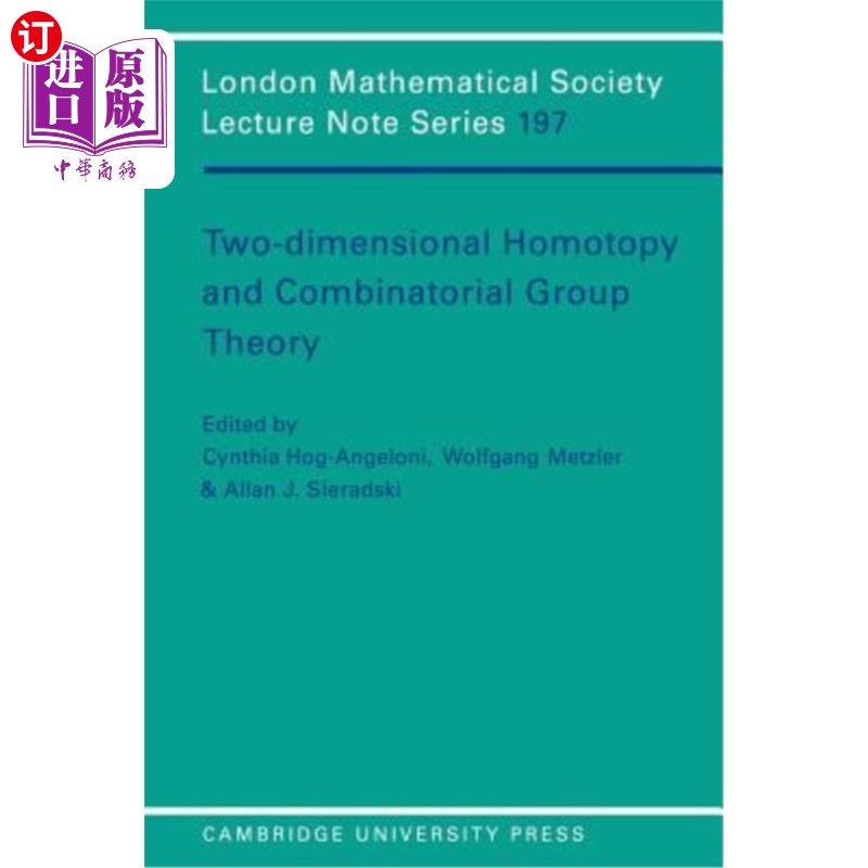海外直订Two-Dimensional Homotopy and Combinatorial Group Theory 二维同伦与组合群理论