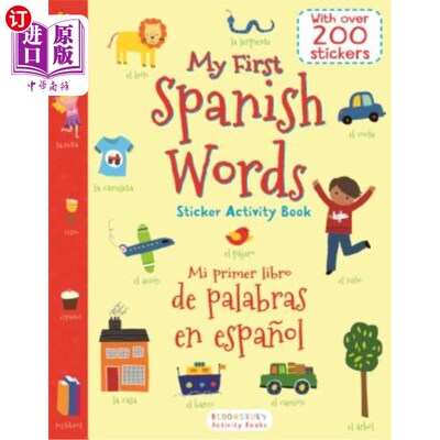 海外直订My First Spanish Words Sticker Activity Book/Mi Primer Libro de Palabras En Espa 我的第一本西班牙语单词贴纸