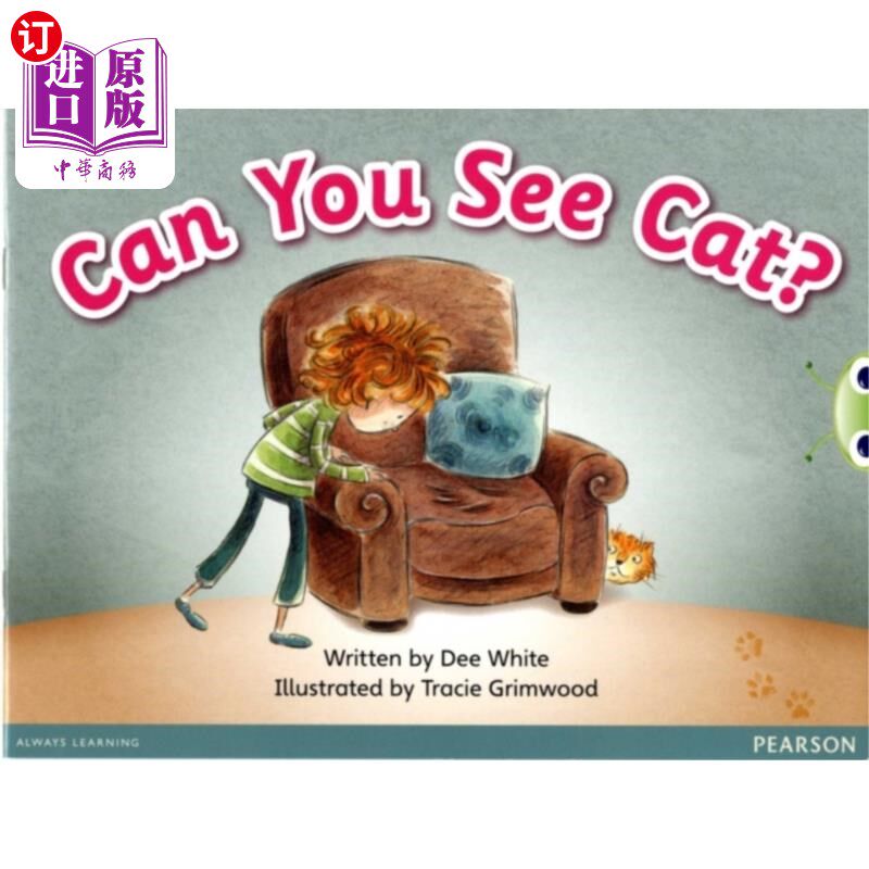 海外直订Bug Club Guided Fiction Reception Pink B Can You See Cat 虫子俱乐部指南小说接待粉红B你能看到猫吗