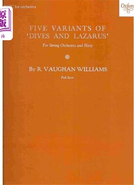 海外直订Five Variants on 'Dives and Lazarus' 《潜水与拉撒路》的五个变体