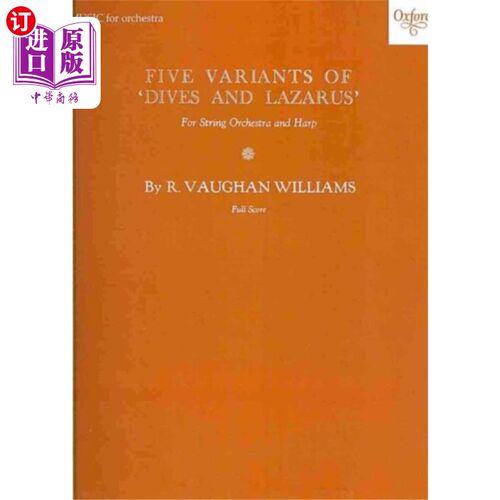 海外直订Five Variants on 'Dives and Lazarus' 《潜水与拉撒路》的五个变体