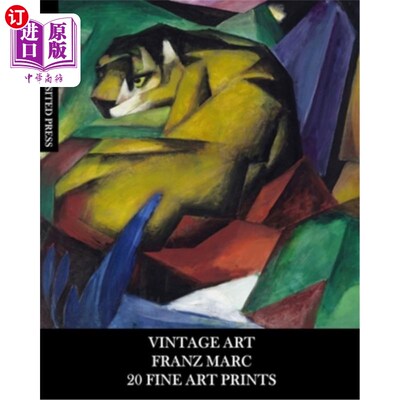 海外直订Vintage Art: Franz Marc: 20 Fine Art Prints: Expressionism Ephemera for Framing, 古着艺术:弗朗茨·马克:20美