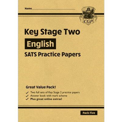 英国原版CGP教辅 新KS2英语SATS练习纸 套装5 New KS2 English SATS Practice Papers Pack 5 with free Online E【中商原版】
