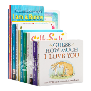 部分微瑕疵 获奖名家经典绘本12册 Dear Zoo/I Am a Bunny/Belly Button/猜猜我有多爱你 纸板书 英文原版【中商原版】