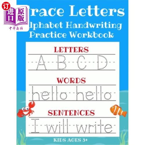按需印刷Trace Letters: Alphabet Handwriting Practice Workbook for Kids: ABC Print Handwr 描记字母:儿童字母书写练习