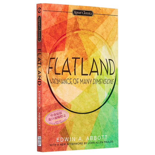 预售 平面国 英文原版 科幻小说 Flatland: A Romance of Many Dimensions Edwin A Abbott 可搭 The Worlds I See Li Fei Fei 李?