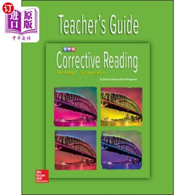 海外直订Corrective Reading Decoding Level C, Teacher Gui... 纠正阅读解码C级，教师指南