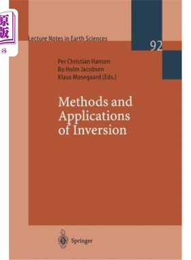 海外直订医药图书Methods and Applications of Inversion 反演方法及应用