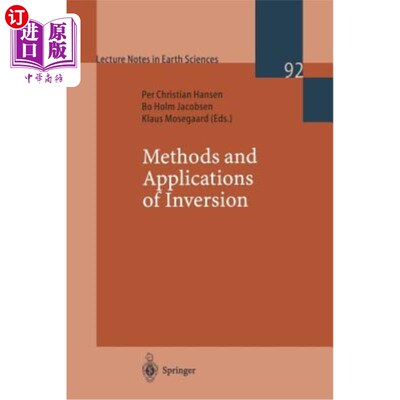 海外直订医药图书Methods and Applications of Inversion 反演方法及应用