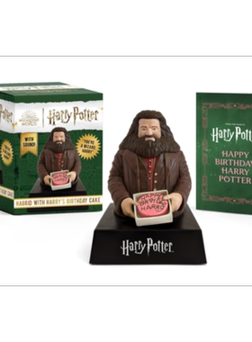 哈利波特 生日蛋糕 有声迷你摆件 Hagrid with Harrys Birthday Cake With Sound 英文原版 Donald Lemke 影视导览书【中商原
