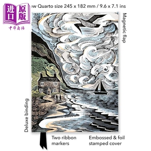 预售 安吉拉 哈丁 杓鹬之鸣 烫金四开本手帐 Angela Harding 英文原版 Flame Tree Studio【中商原版】