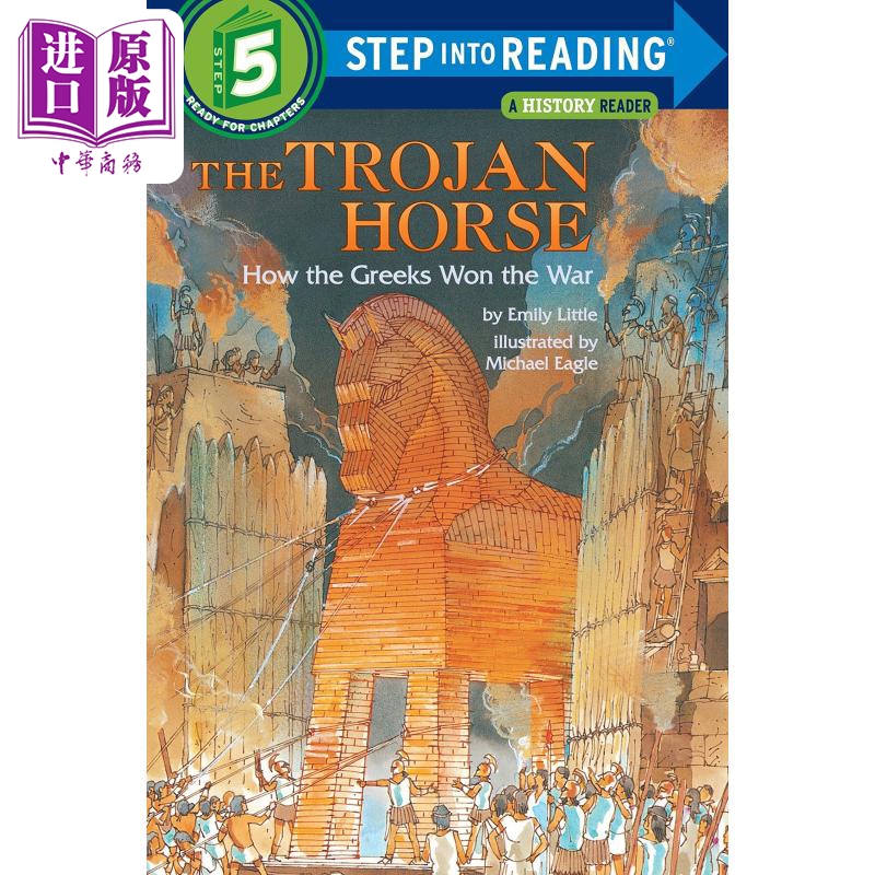 Step into Reading Step 5 Trojan Horse How The Greeks兰登阅读进阶5特洛伊木马百科英文原版儿童绘本分级阅读【中商?