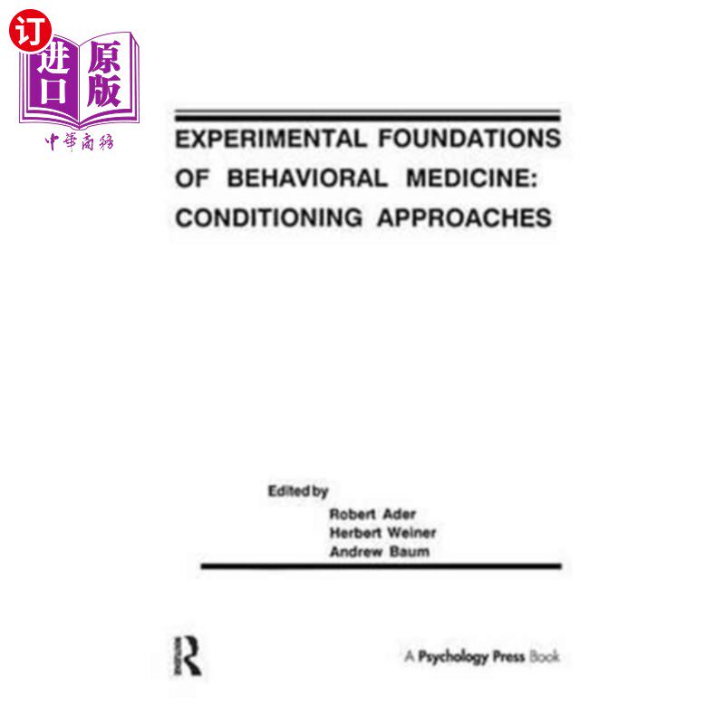 海外直订Experimental Foundations of Behavioral Medicines 行为医学实验基础