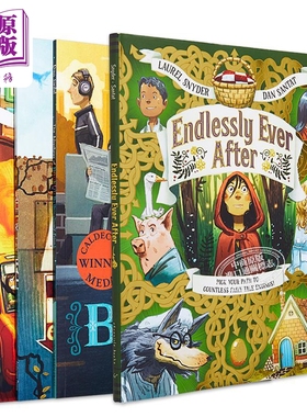 现货 Dan Santat 丹桑塔特英文绘本4册套装 Endlessly Ever After the Fall Adventures of Beekle Are We There Yet【中商原版】