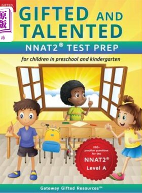 海外直订Gifted and Talented NNAT2 Test Prep - Level A: Test preparation NNAT2 Level A; W 天才NNAT2考试准