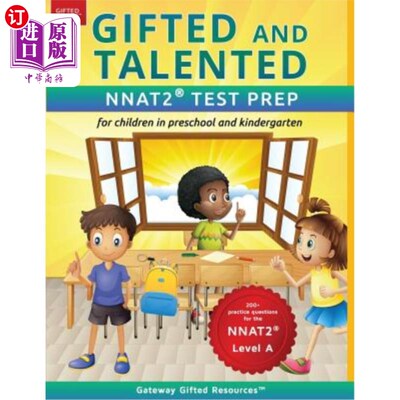 海外直订Gifted and Talented NNAT2 Test Prep - Level A: Test preparation NNAT2 Level A; W 天才NNAT2考试准