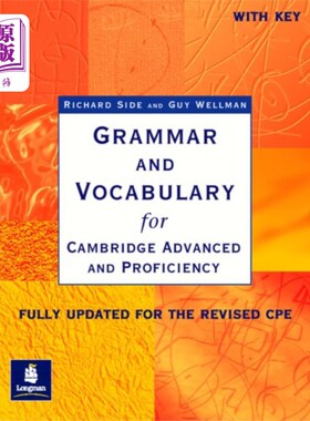 海外直订Grammar & Vocabulary CAE & CPE Workbook With Key... 语法和词汇CAE和CPE练习册与关键新版