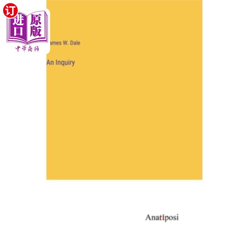 海外直订An Inquiry 一项调查