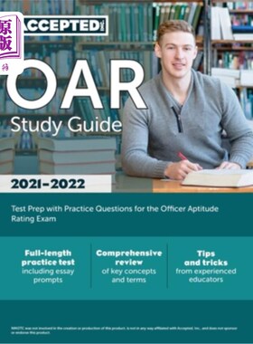 海外直订OAR Study Guide: Test Prep with Practice Questions for the Officer Aptitude Rati OAR学习指南：警官能力倾向