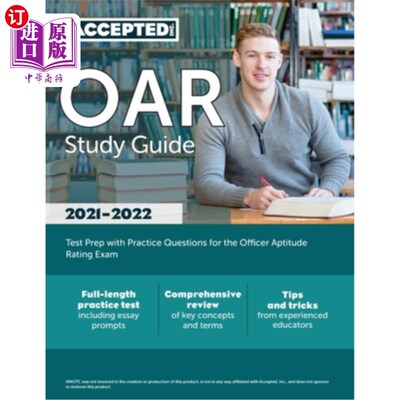 海外直订OAR Study Guide: Test Prep with Practice Questions for the Officer Aptitude Rati OAR学习指南：警官能力倾向