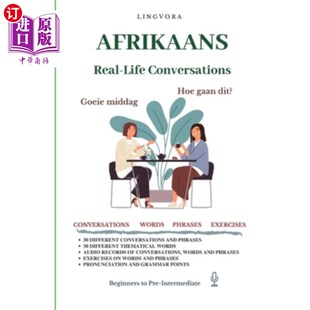 海外直订Afrikaans: Real-Life Conversations for Beginners (with audio) 南非荷兰语：初学者的真实对话（带音频）