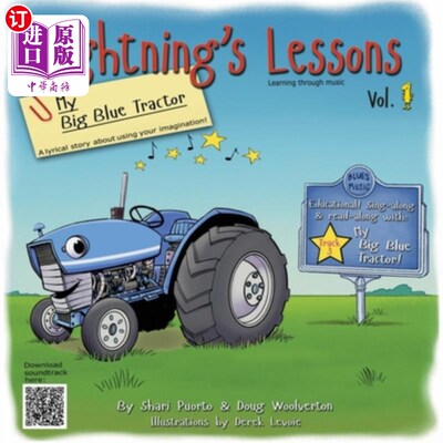海外直订Lightning's Lessons: My Big Blue Tractor 闪电的课程:我的蓝色大拖拉机