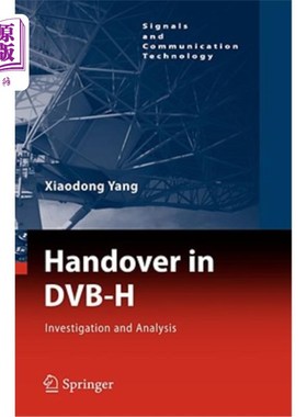 海外直订Handover in Dvb-H: Investigations and Analysis Dvb-H中的交接:调查与分析