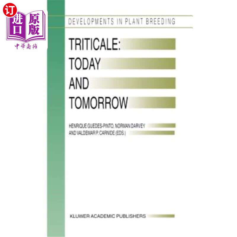 海外直订Triticale: Today and Tomorrow 小黑麦:今天和明天