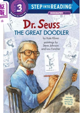 Step into Reading Step 3 Dr. Seuss Great Doodler The 兰登阅读进阶3苏斯博士 英文原版 儿童绘本 分级阅读 7-12岁【中商?