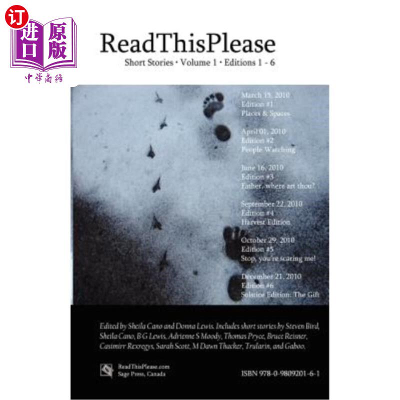 海外直订ReadThisPlease Volume 1, Editions 1 - 6: Read Short Stories 请阅读第1卷，第1-6版：阅读短篇小说