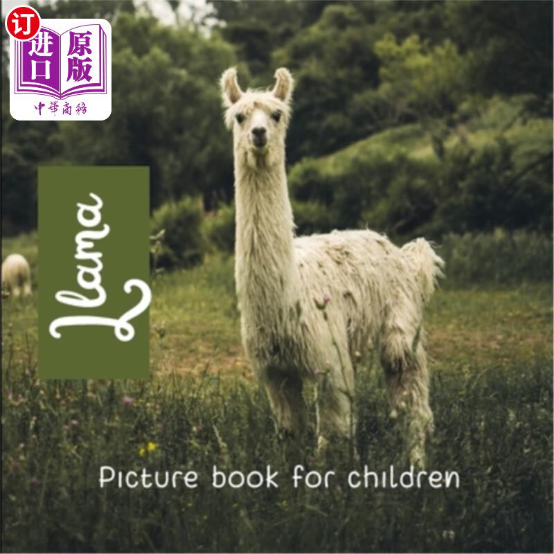 海外直订Llama: Picture book for children 羊驼：儿童图画书