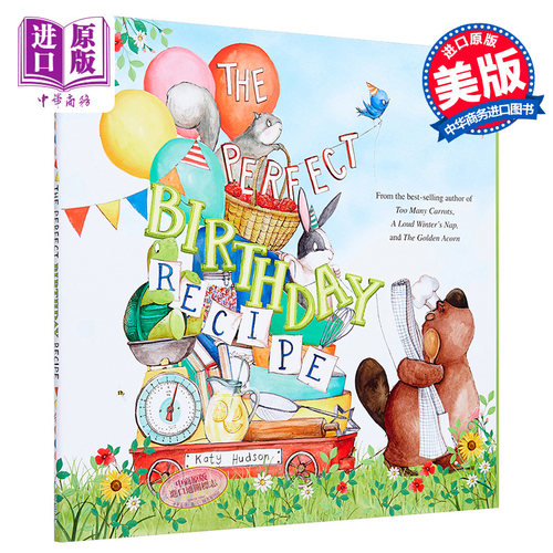 现货 完美的生日餐单Katy Hudson：The Perfect Birthday Recipe原版绘本进口图书【中商原版】
