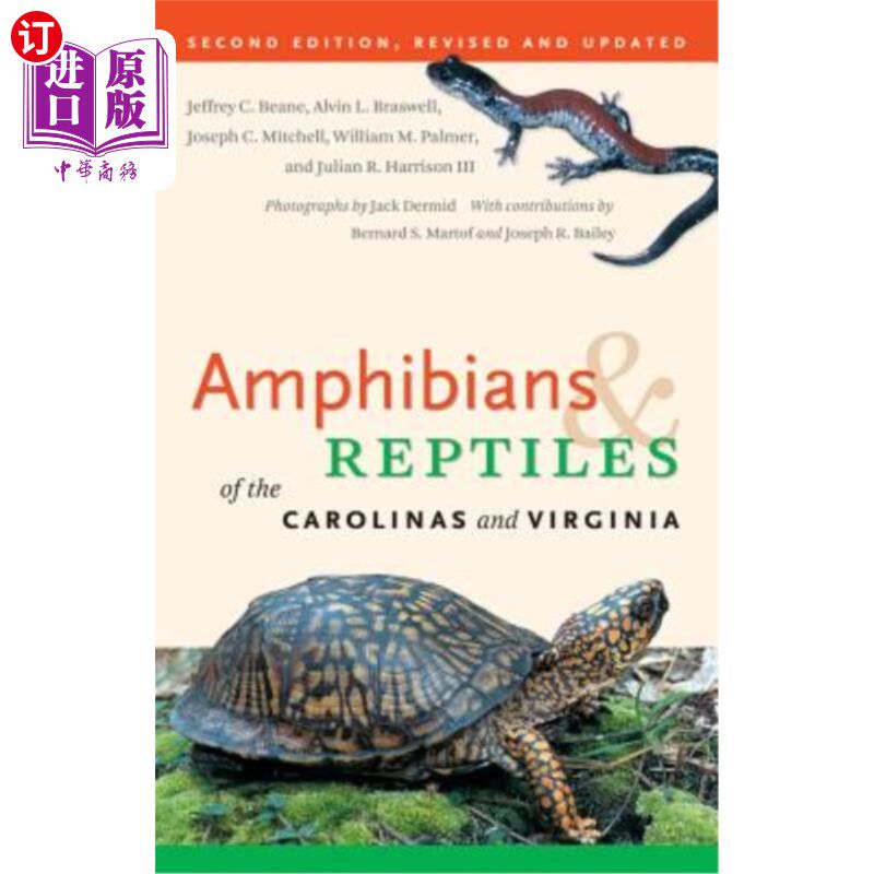 海外直订Amphibians & Reptiles of the Carolinas and Virginia 卡罗来纳和弗吉尼亚两栖爬行动物