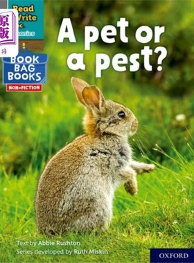 海外直订Read Write Inc. Phonics: Grey Set 7 NF Book Bag ... Read Write公司自然拼读:灰色套装7 NF书袋第4册宠物还是害